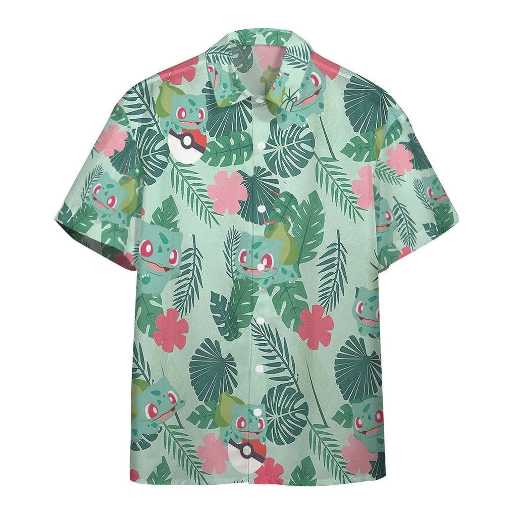 Pokemon Bulbasaur Tropical Green Hawaii Shirt – Moonbestprint