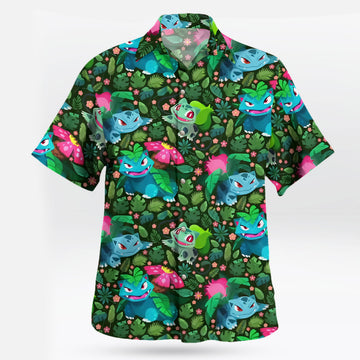 Bulbasaur Ivysaur Venusaur Pokemon Hawaiian Shirt – Moonbestprint