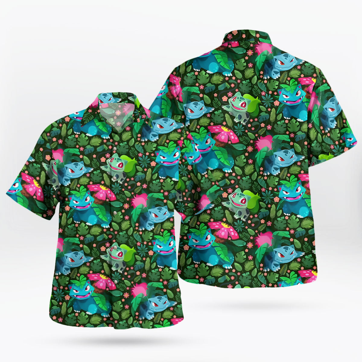 Bulbasaur Ivysaur Venusaur Pokemon Hawaiian Shirt – Moonbestprint