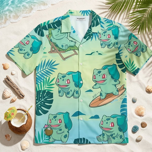 Bulbasaur Jungle Summer 2026 Hawaiian Shirt – Moonbestprint