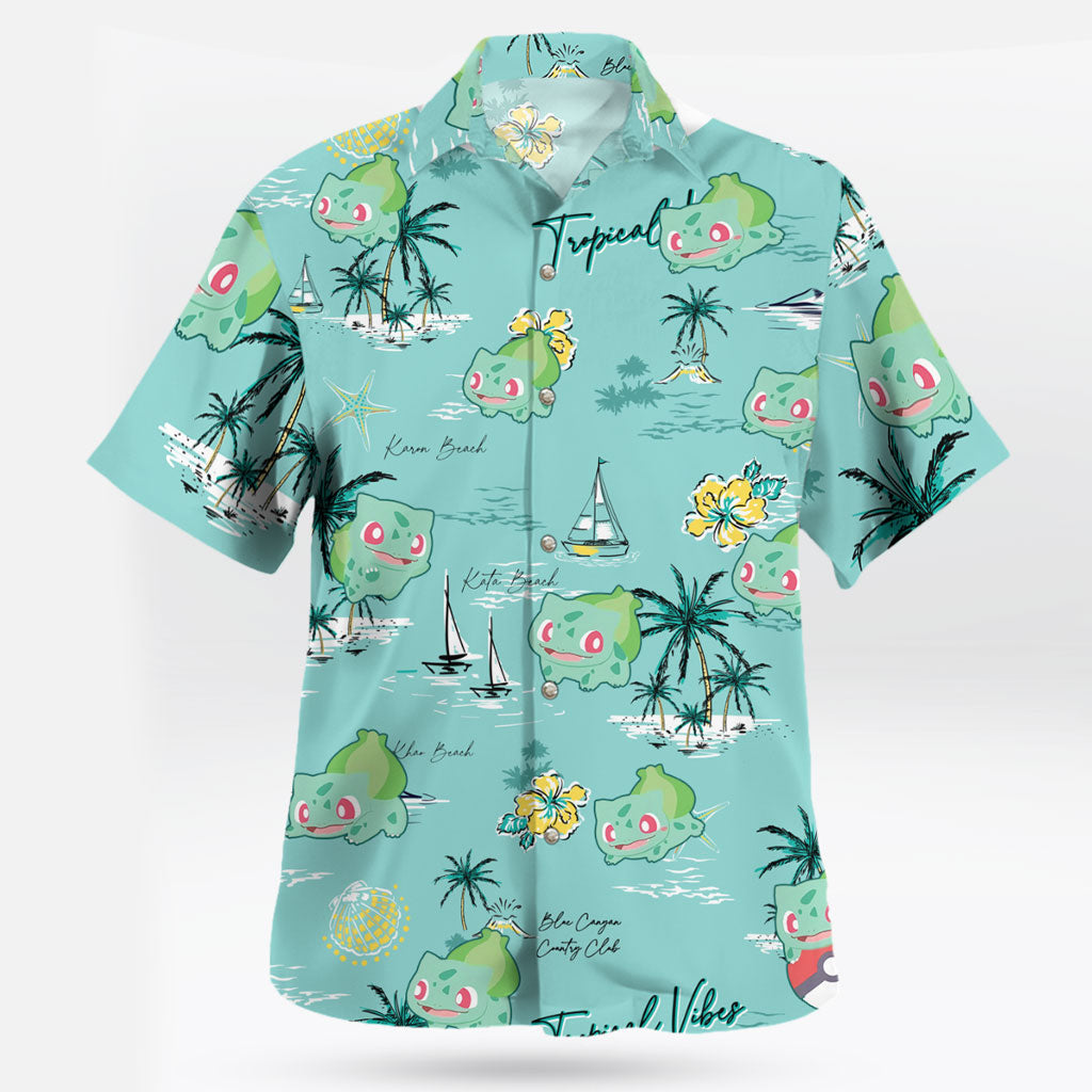 Bulbasaur Ocean Breeze Hawaiian Shirt Tropical Sea Style – Moonbestprint