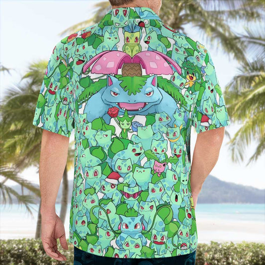 Bulbasaur Pokemon Hawaiian Shirt For Men And Women – Moonbestprint