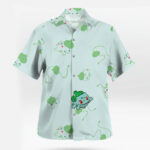 Bulbasaur Pokémon Hawaiian Shirt Cute Green Leaf Print – Moonbestprint