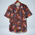 Burgundy Magikarp Pattern Pokemon Hawaiian Shirt – Moonbestprint