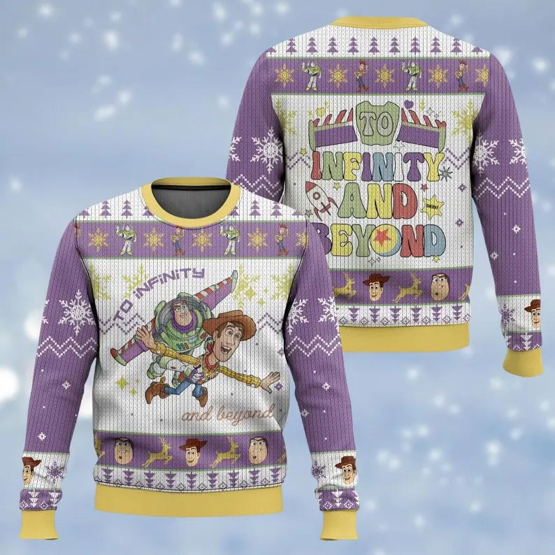 Buzz and Woody To Infinity and Beyond Ugly Christmas Sweater 2025 – Moonbestprint