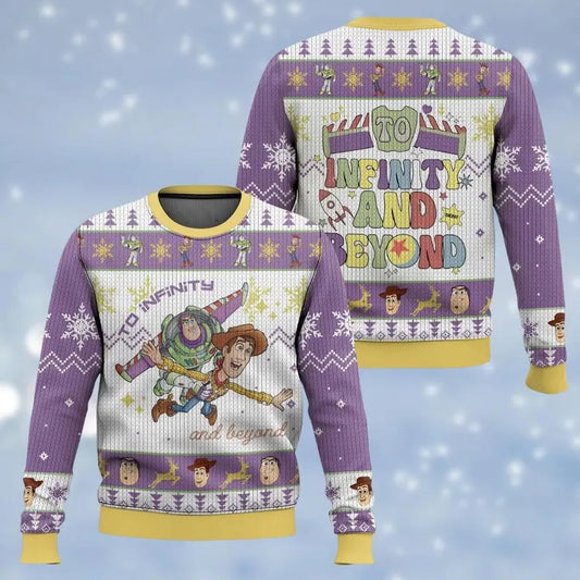 Buzz and Woody To Infinity and Beyond Ugly Christmas Sweater 2025 – Moonbestprint