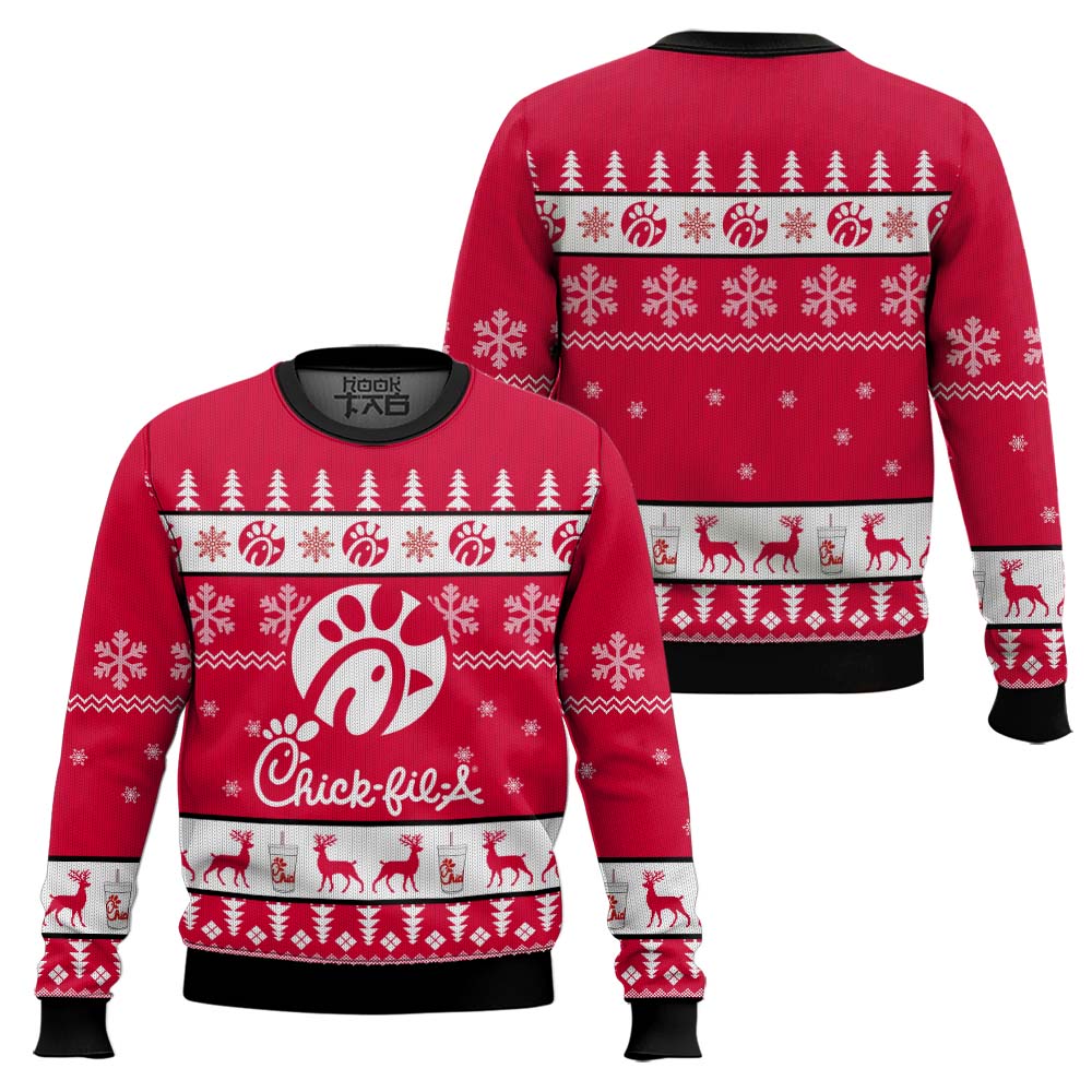 Chick Fil A Christmas Ugly Sweater Special Gift For Xmas – Moonbestprint