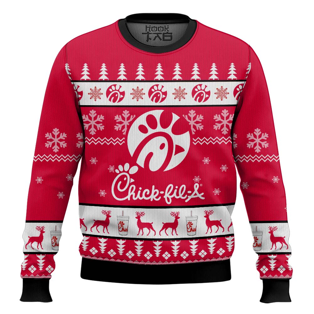Chick Fil A Christmas Ugly Sweater Special Gift For Xmas – Moonbestprint