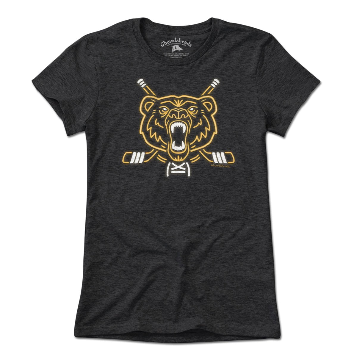 Neon Boston Hockey Bear T-Shirt