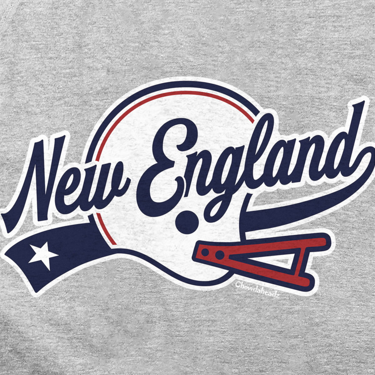 New England Helmet Script Hoodie