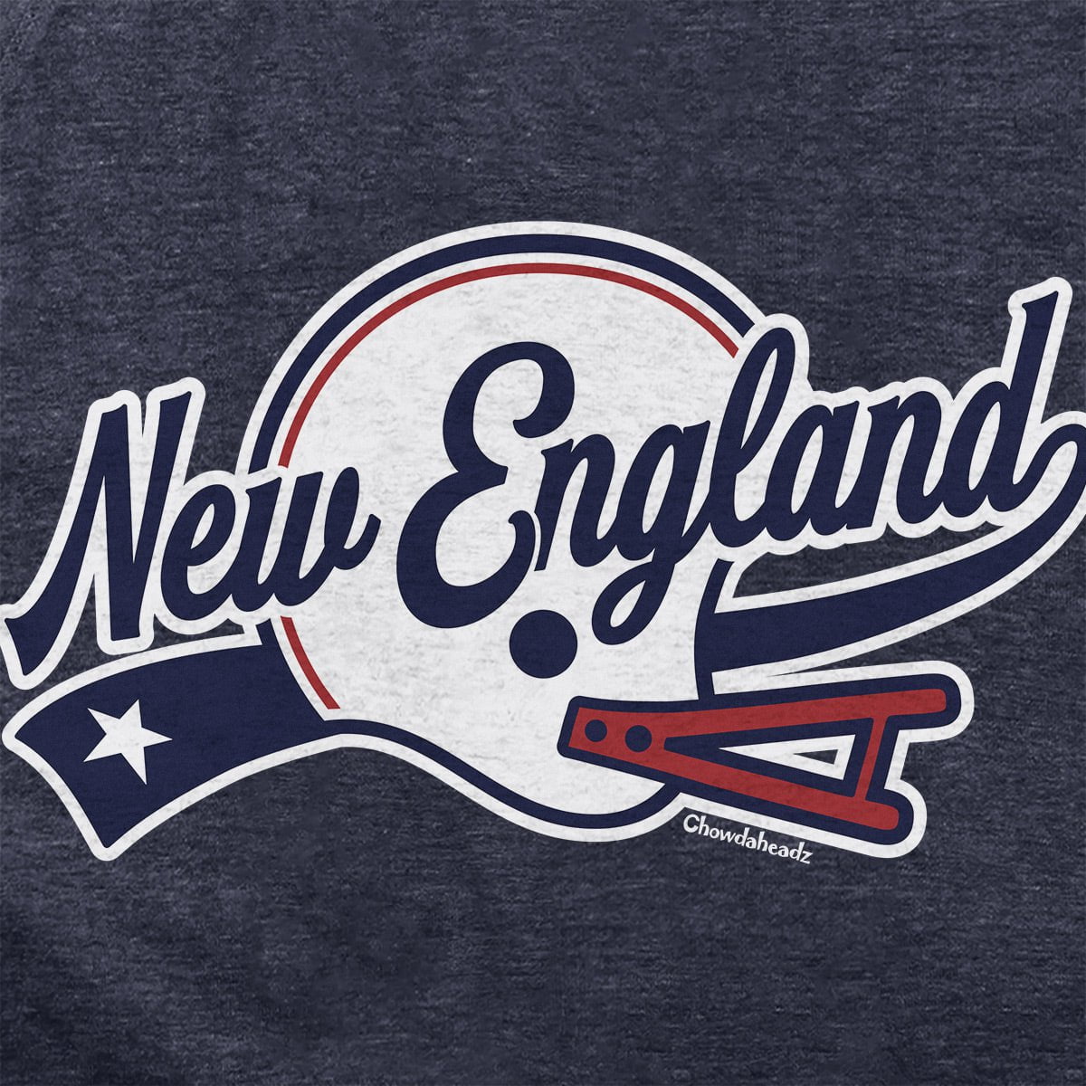 New England Helmet Script Hoodie