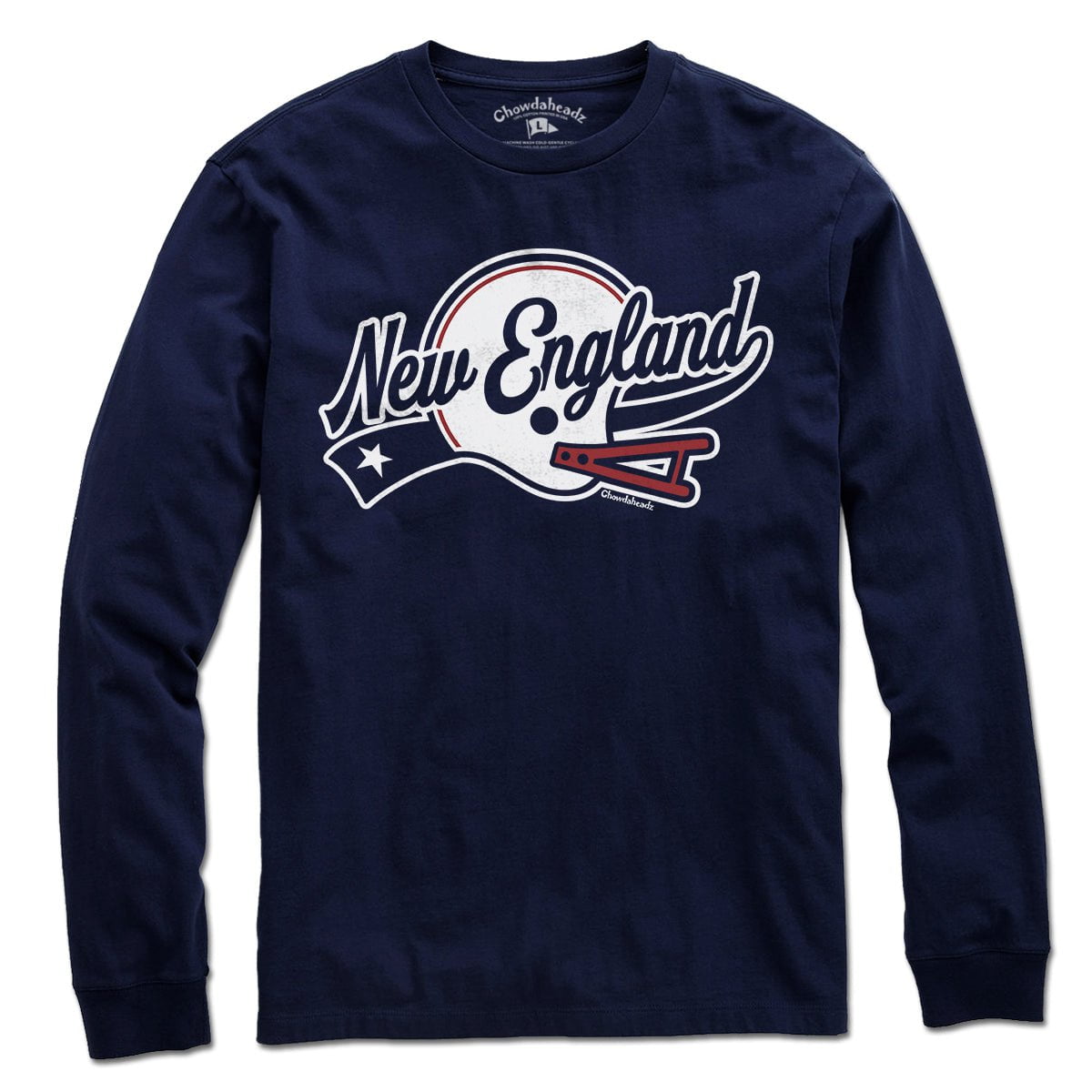 New England Helmet Script T-Shirt