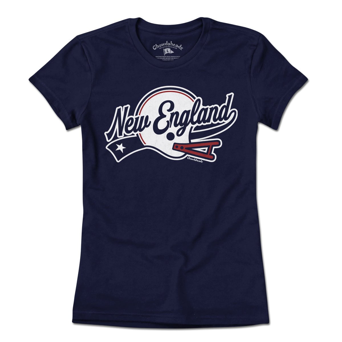New England Helmet Script T-Shirt