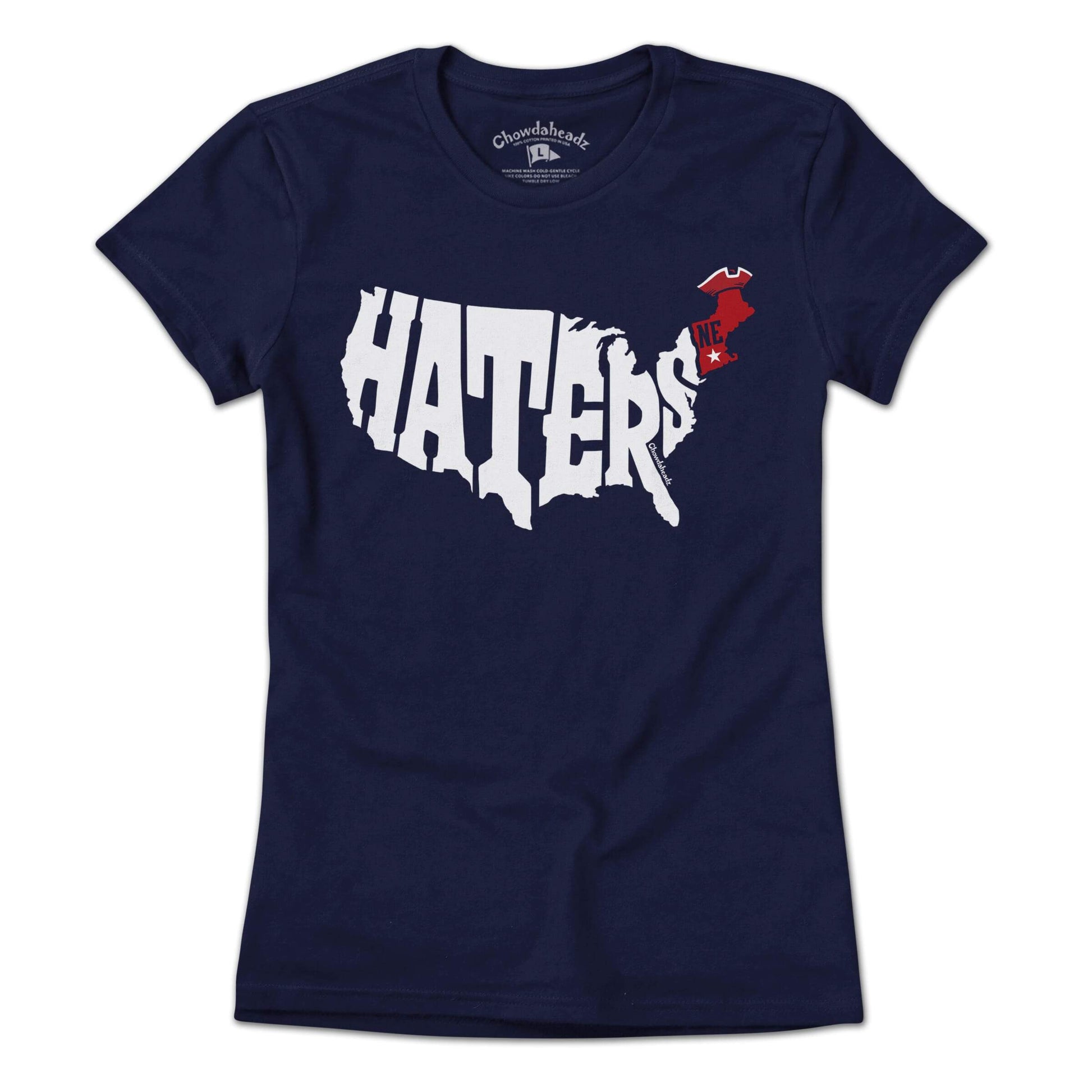 New England Haters Map T-Shirt