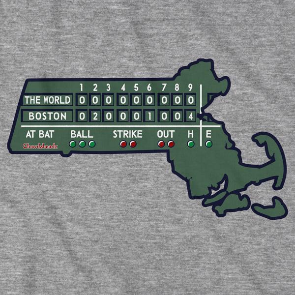 Massachusetts Scoreboard T-Shirt