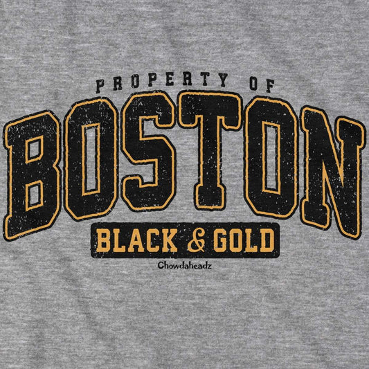 Property of Boston Black & Gold T-Shirt