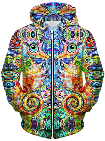 Chakra Seahorse Unisex Zip-Up Hoodie -Moonbestprint