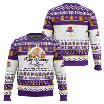 Crown Royal Happiest Drink Ugly Christmas Sweater – Moonbestprint