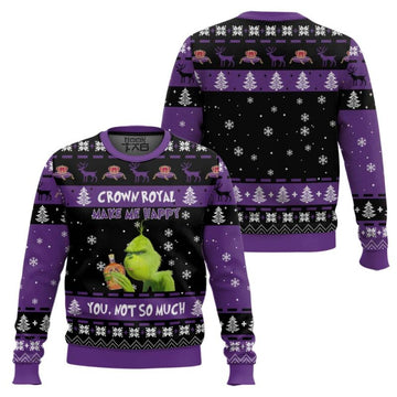 Crown Royal Make Me Happy Ugly Christmas Sweater – Moonbestprint