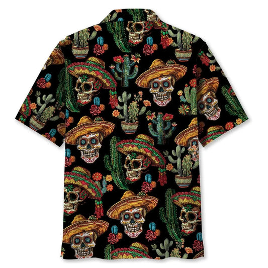 Cactus Skull Hawaiian Shirt - Moonbestprint