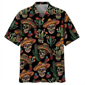 Cactus Skull Hawaiian Shirt – Moonbestprint