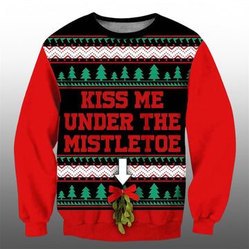 Cam Newton Kiss Me Under The Mistletoe Christmas Ugly Sweater - Moonbestprint