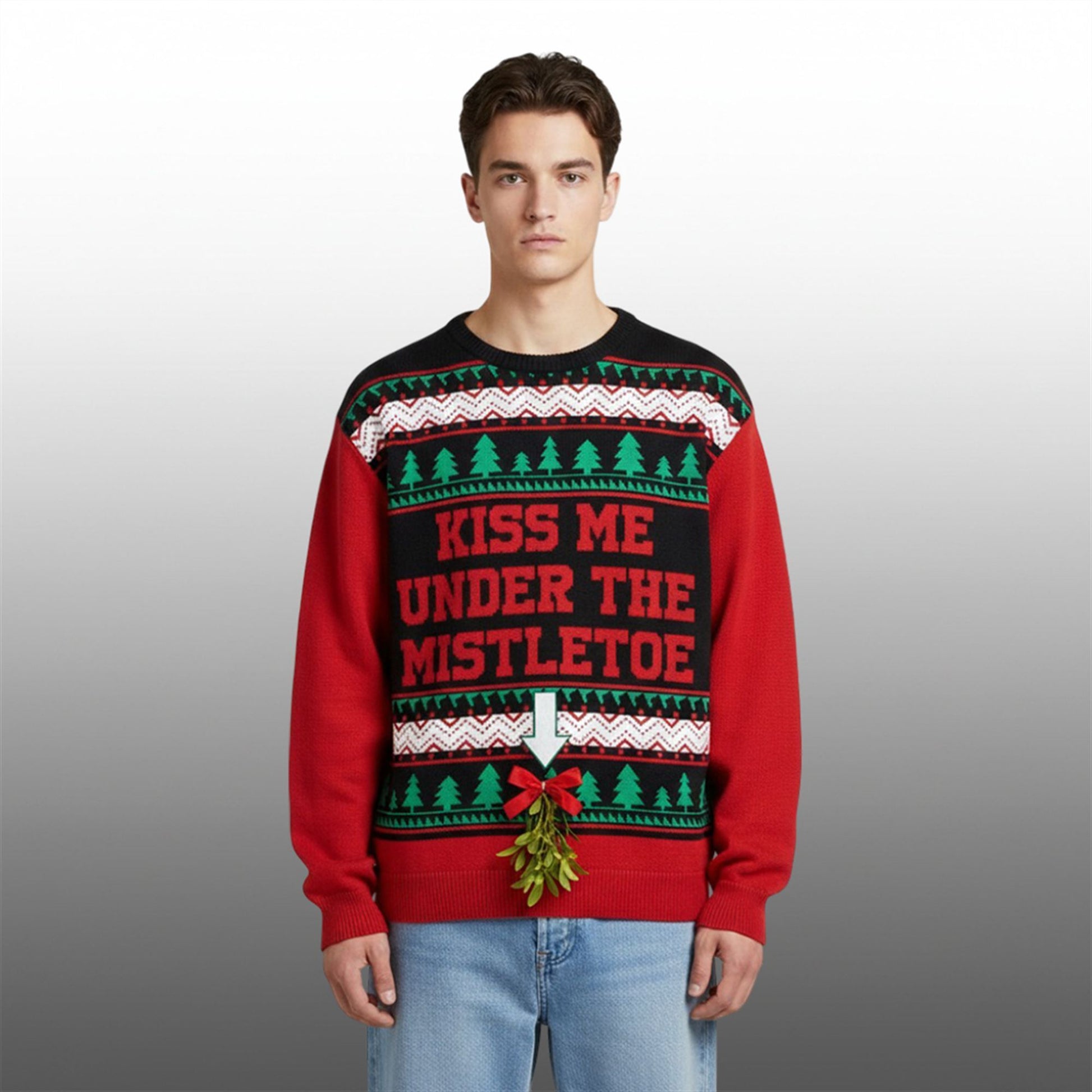 Cam Newton Kiss Me Under The Mistletoe Christmas Ugly Sweater - Moonbestprint
