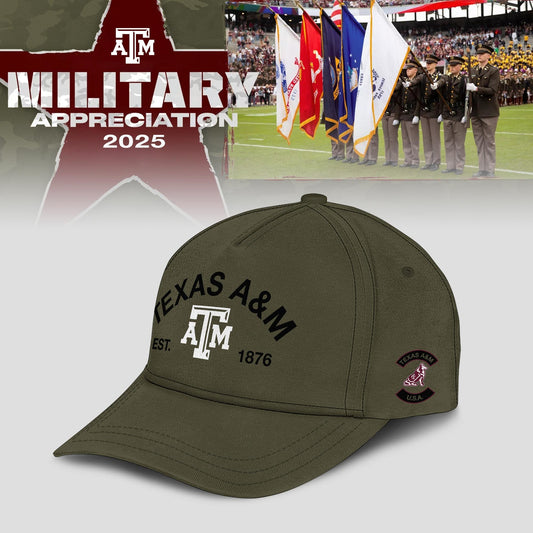 Texas A&amp;M Aggies 2025 Military Appreciation Limited Edition T-shirt | PW58 Moonbestprint