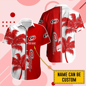 Carolina Hurricanes Custom Hawaii Shirt, NHL Hawaiian Shirt Moonbestprint