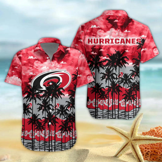 Carolina Hurricanes Hawaiian Shirt 2, NHL Hawaiian Shirt Moonbestprint
