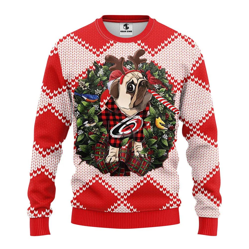 Carolina Hurricanes Pub Dog Ugly Christmas Sweater, NHL Christmas Sweater Moonbestprint