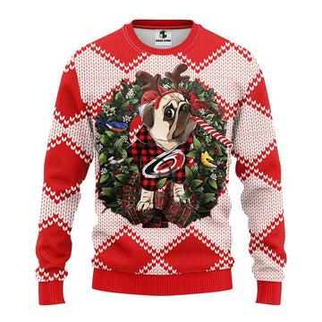 Carolina Hurricanes Pub Dog Ugly Christmas Sweater, NHL Christmas Sweater Moonbestprint