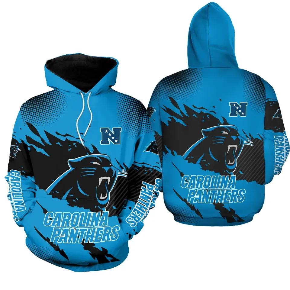 Carolina Panthers 3D Hoodie, NFL Hoodie Moonbestprint