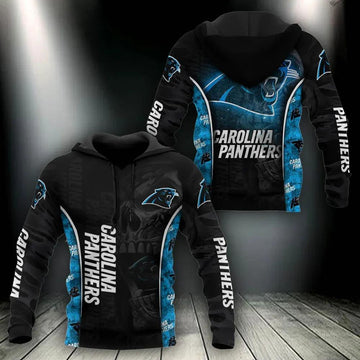 Carolina Panthers Black 3D Hoodie, NFL Hoodie Moonbestprint