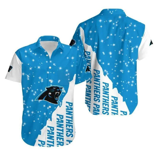 Carolina Panthers Bling Bling Hawaii Shirt Summer Collection, NFL Hawaiian Shirt Moonbestprint