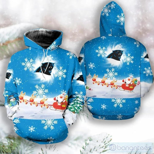 Carolina Panthers Christmas 3D Hoodie, NFL Hoodie Moonbestprint