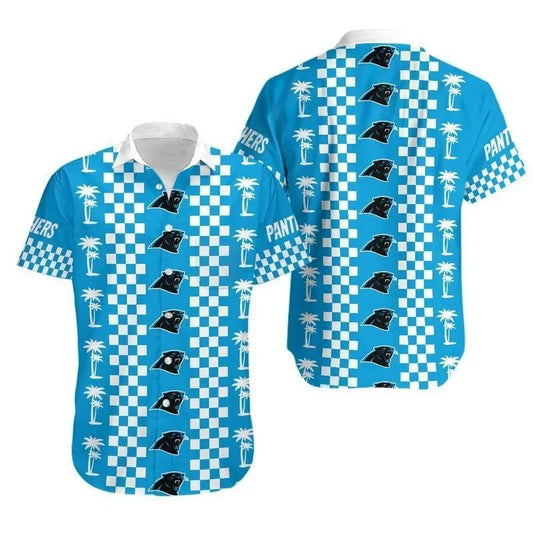 Carolina Panthers Coconut Trees Hawaii Shirt Summer Collection, NFL Hawaiian Shirt Moonbestprint