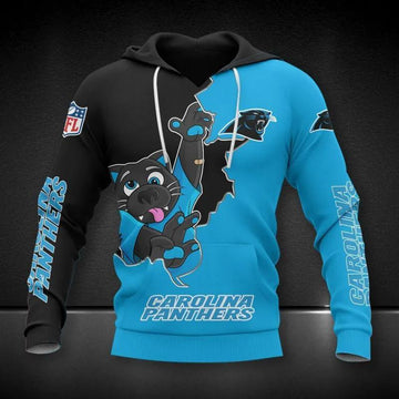 Carolina Panthers Cute All Over Print Hoodie, NFL Hoodie Moonbestprint