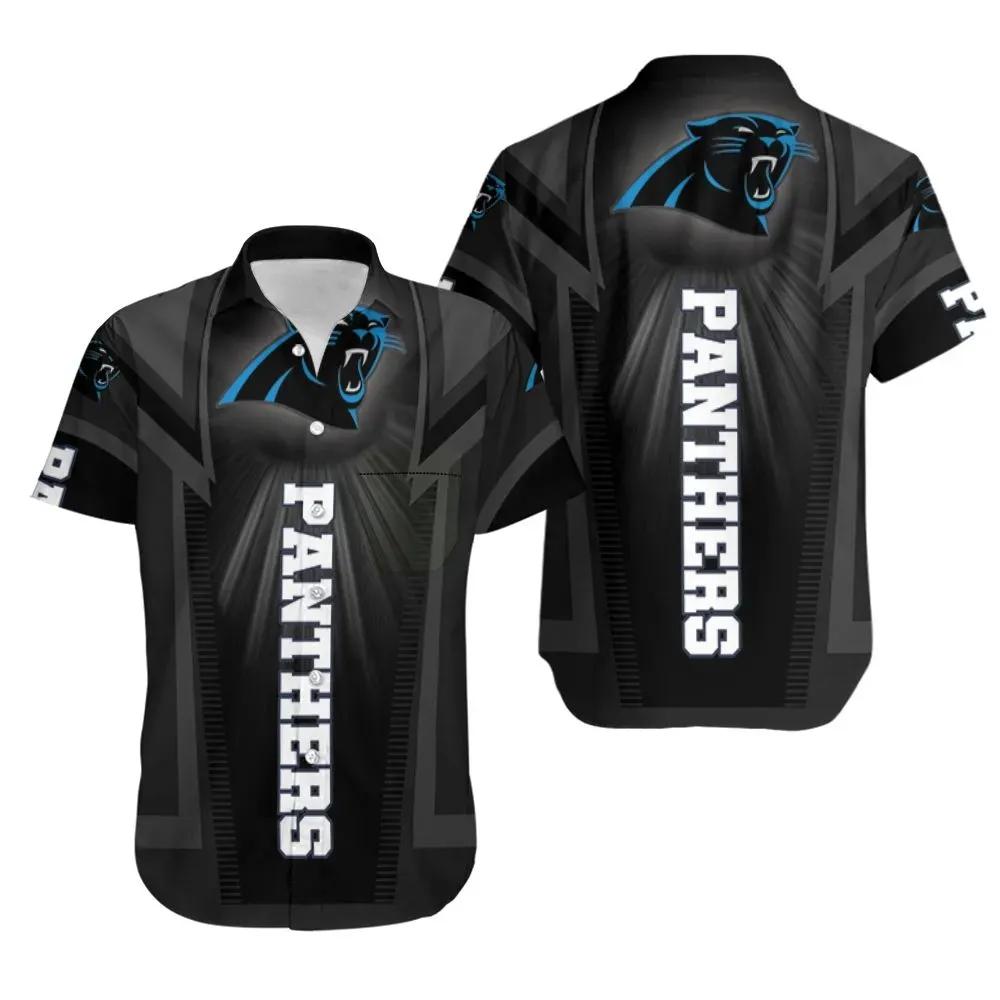 Carolina Panthers For Fan Hawaiian Shirt Print Short Sleeve Hawaiian Aloha Shirt, NFL Hawaiian Shirt Moonbestprint