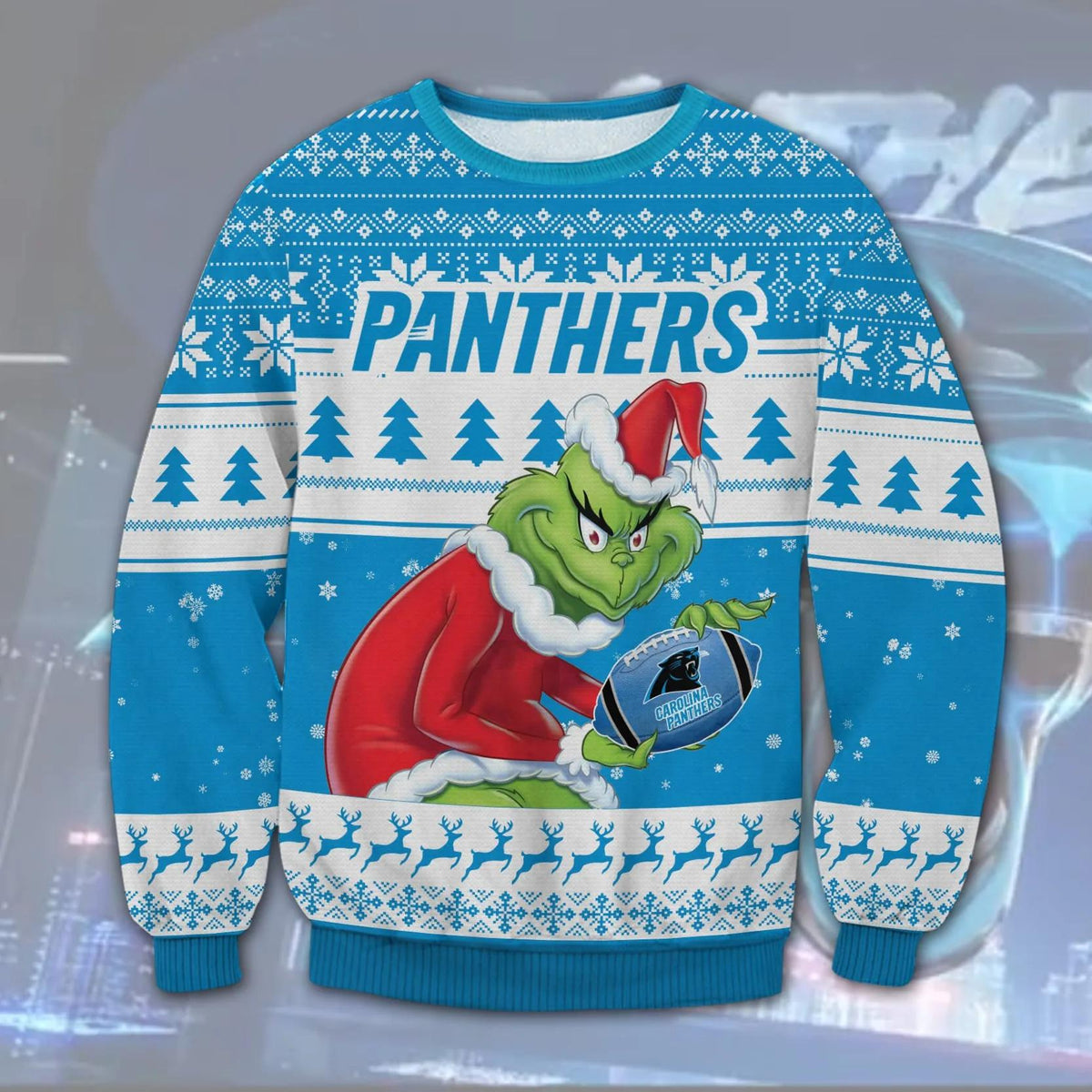 Carolina Panthers Grinch Stolen Christmas Sweater, NFL Christmas Sweater Moonbestprint
