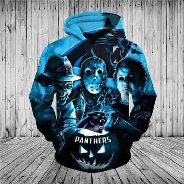 Carolina Panthers Halloween Movie 3D Hoodie, NFL Hoodie Moonbestprint