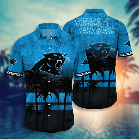Carolina Panthers Hawaii Shirt Style Hot Trending Summer, NFL Hawaiian Shirt Moonbestprint