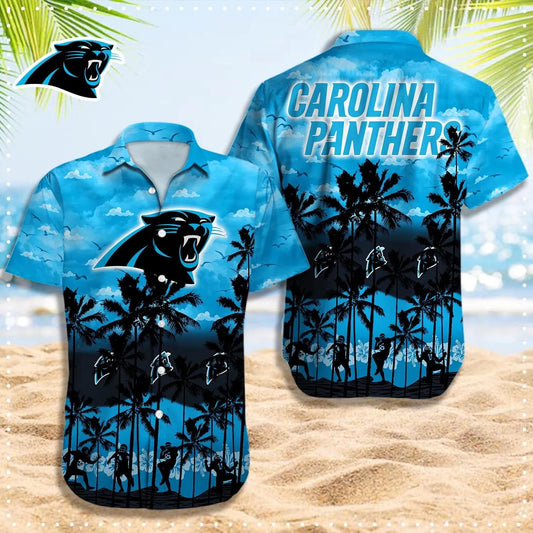 Carolina Panthers Hawaiian Shirt, NFL Hawaiian Shirt Moonbestprint