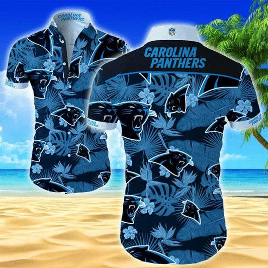Carolina Panthers Nfl 1 Hawaiian Graphic Print Hawaiian Shirt, NFL Hawaiian Shirt Moonbestprint