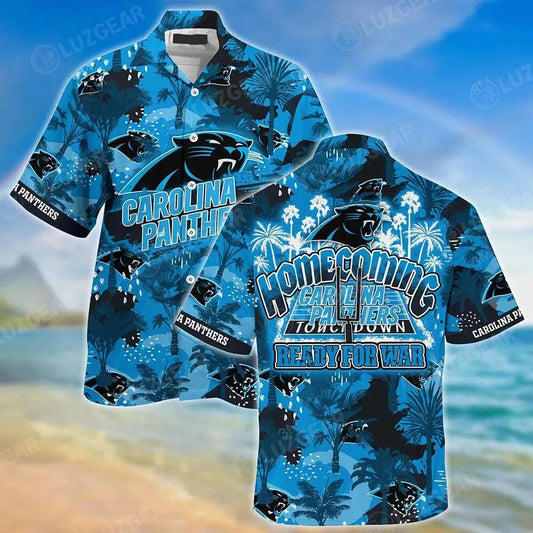 Carolina Panthers Nfl Beach Shirt For Sports Best Fans This Summer Hawaiian Sas, NFL Hawaiian Shirt Moonbestprint