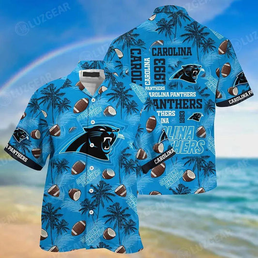 Carolina Panthers Nfl Beach Shirt New Gift For Summer Hawaiian Shirt, NFL Hawaiian Shirt Moonbestprint