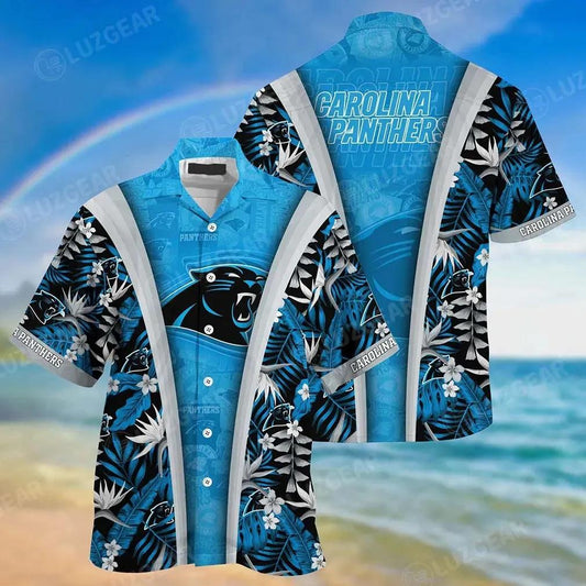 Carolina Panthers Nfl Beach Summer Hawaiian Sas Gifts For Sports Football Fans, NFL Hawaiian Shirt Moonbestprint