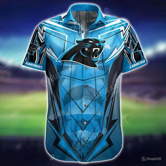 Carolina Panthers Nfl – Hawaiian Shirt Short Style New Trending Best Gift For Fans, NFL Hawaiian Shirt Moonbestprint