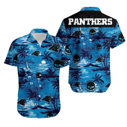 Carolina Panthers Nfl Football Hawaiian Graphic Print Hawaiian Shirt, NFL Hawaiian Shirt Moonbestprint