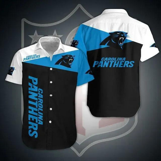 Carolina Panthers Nfl Gift For Fan Football Graphic Print Short Sleeve Hawaiian Shirt 2, NFL Hawaiian Shirt Moonbestprint